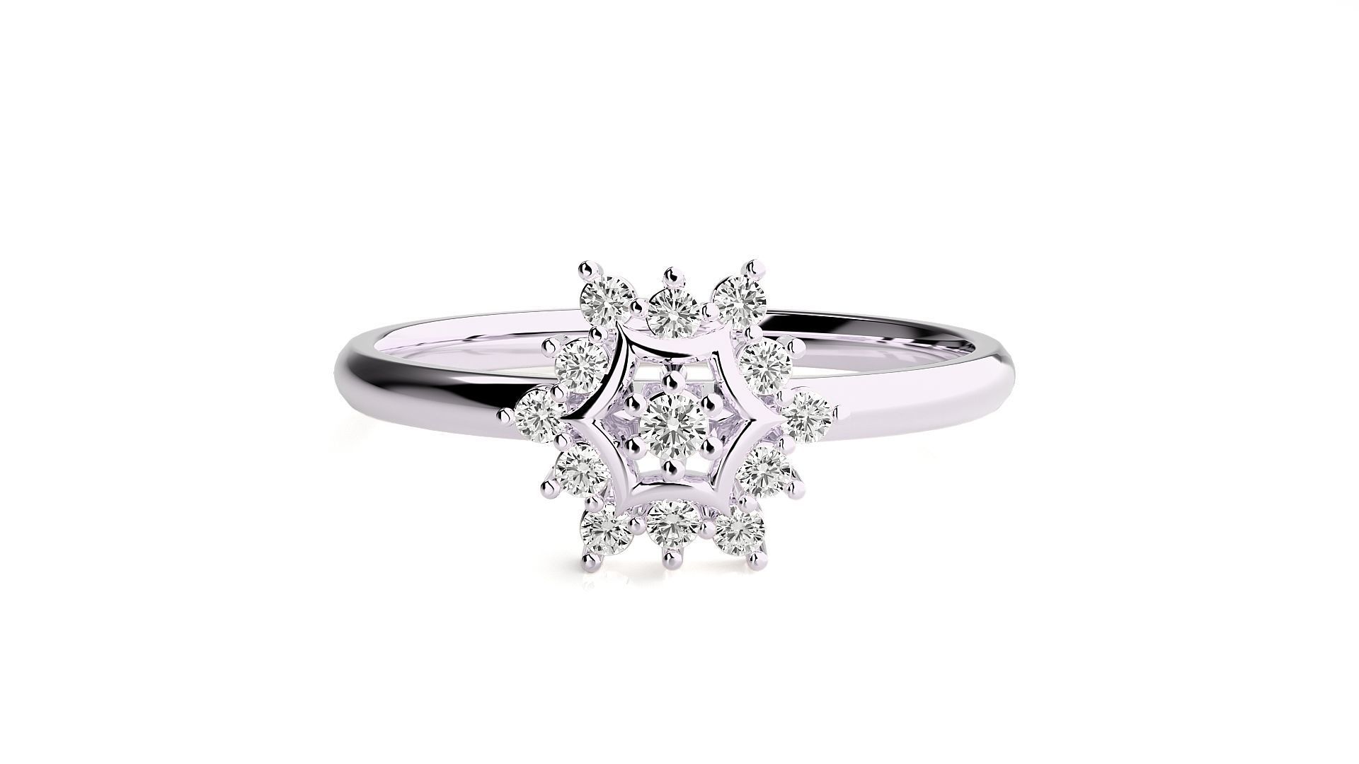 Women ring 3D print model_8