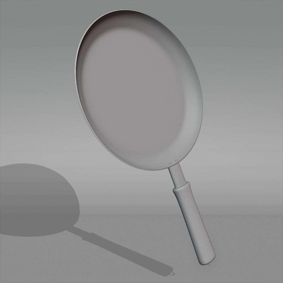Non Stick Frying Pan  Free 3D model_2