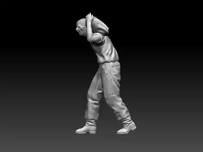 Man worker 3D print model