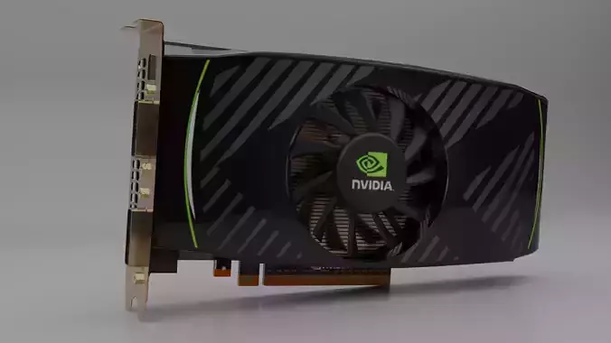 GTX 550TI NVIDIA Reference Design Graphic Card Free 3D model