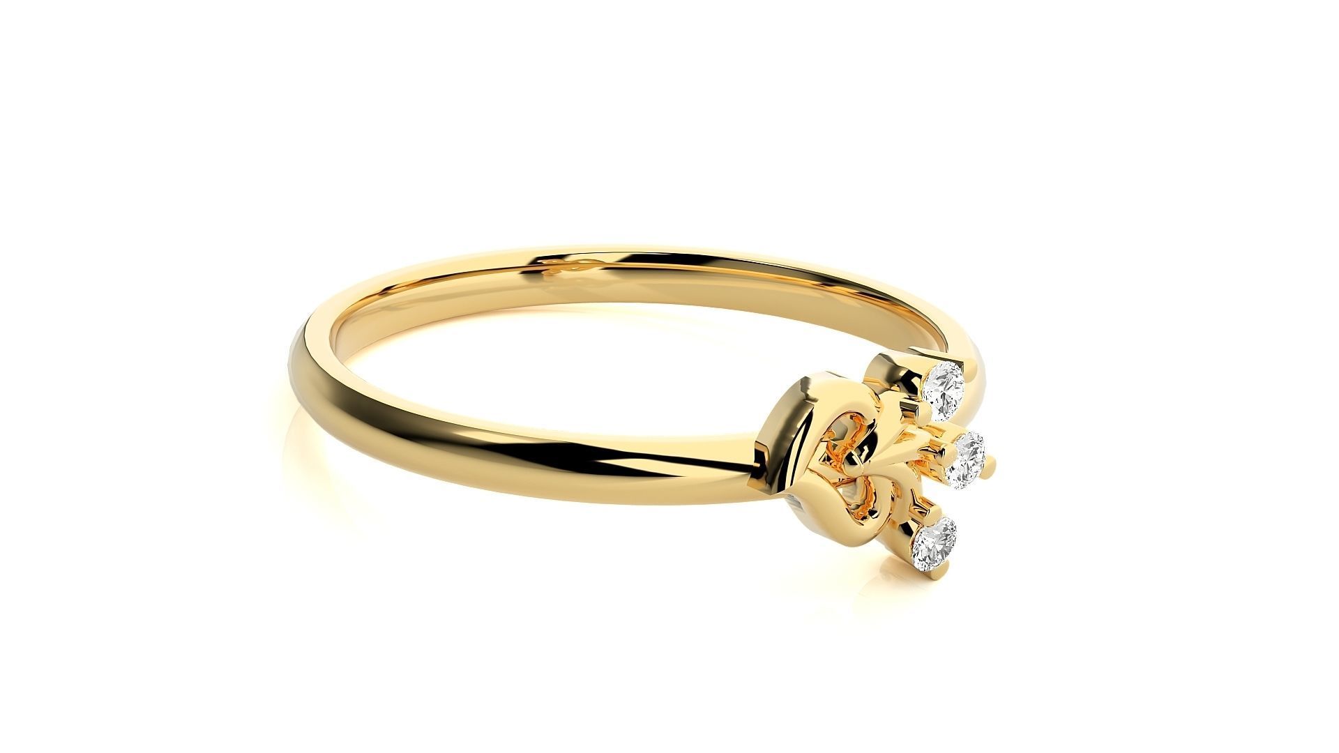 Women ring 3D print model_15