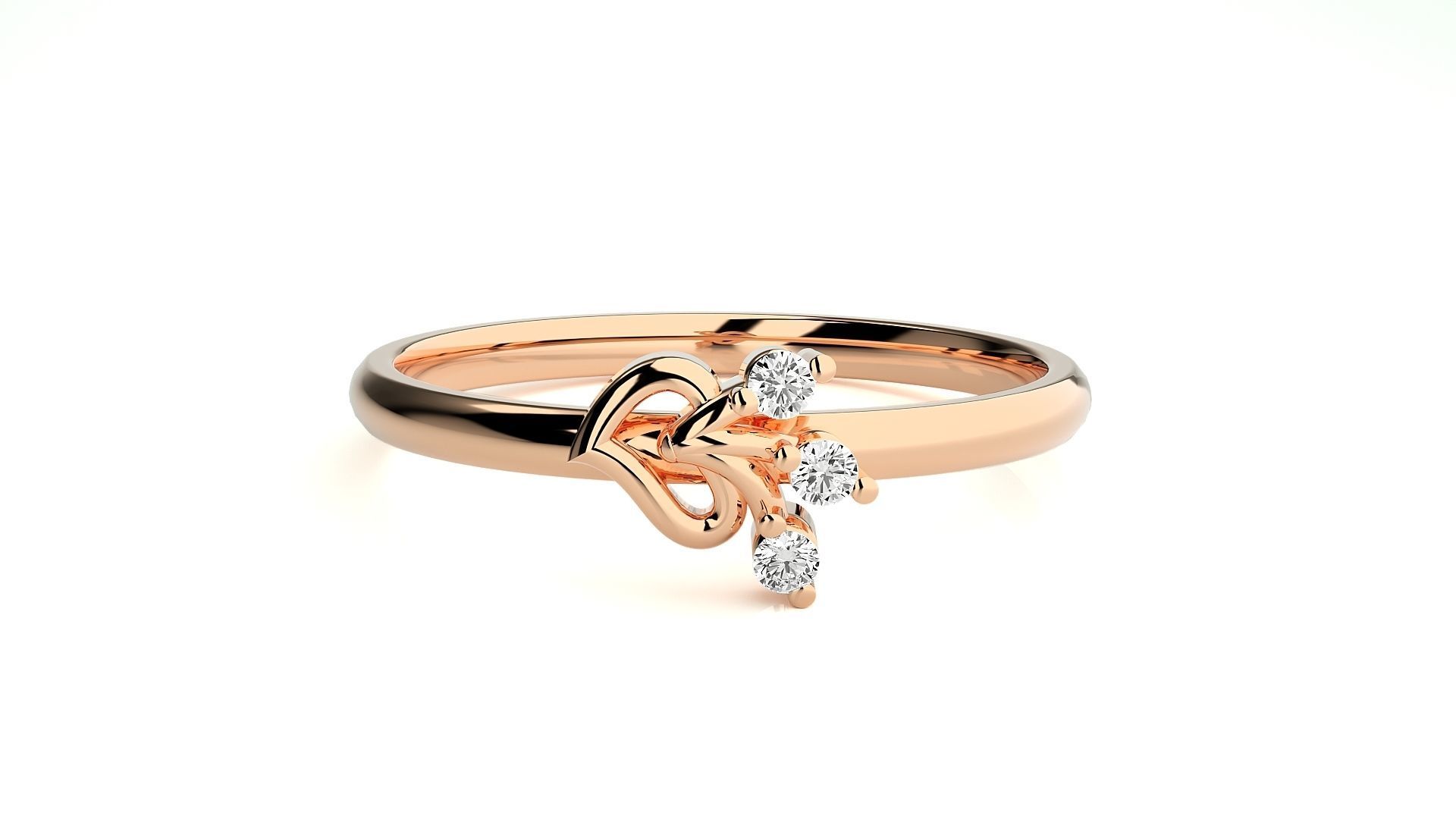Women ring 3D print model_1