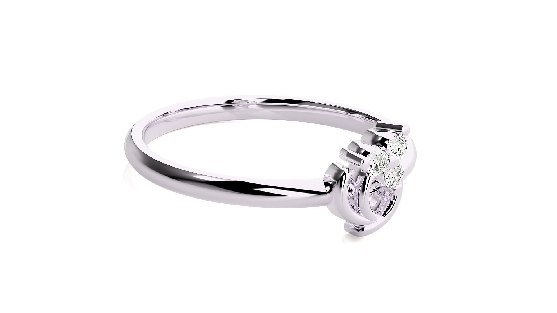 Women ring 3D print model_10