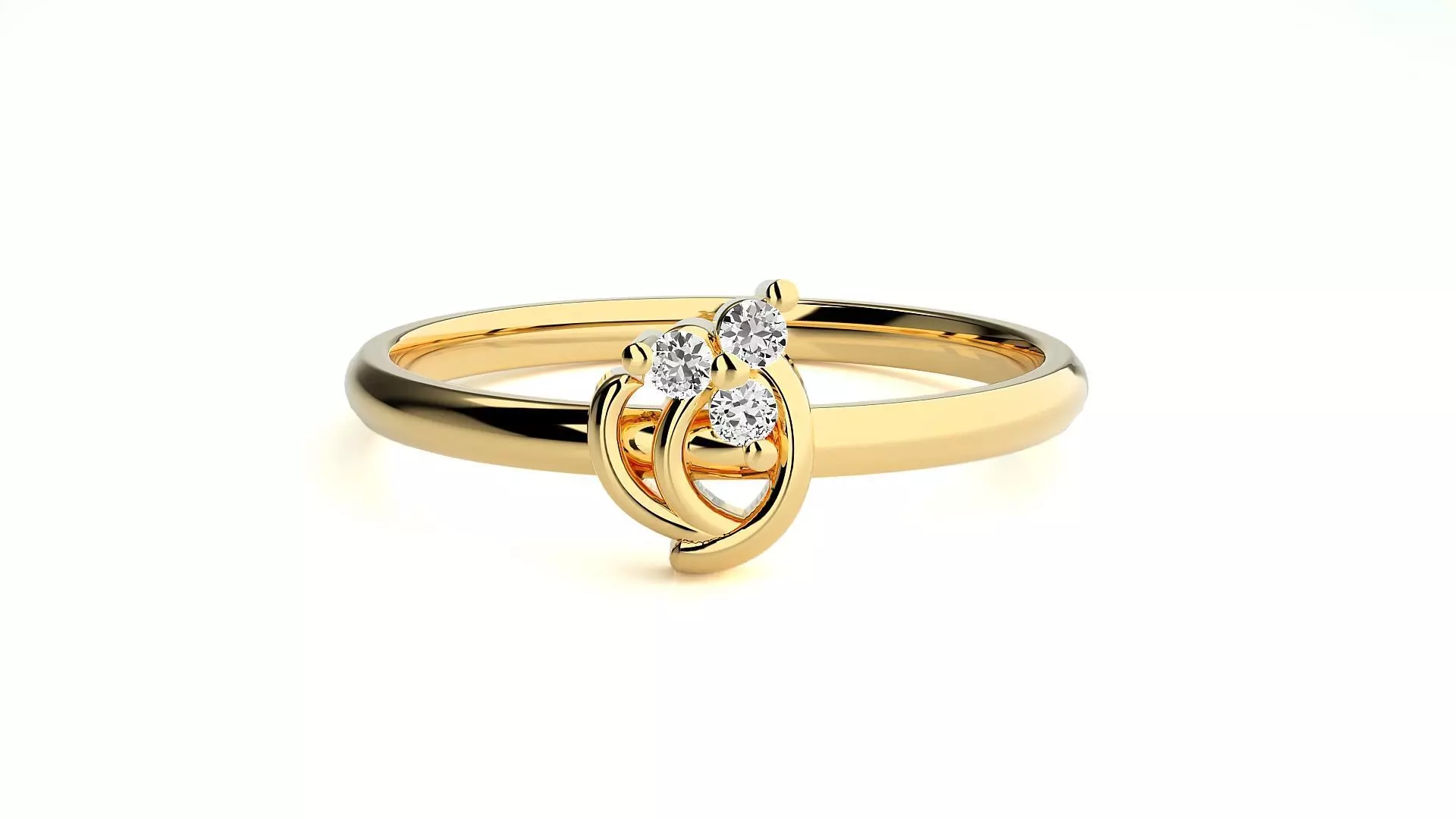 Women ring 3D print model_0
