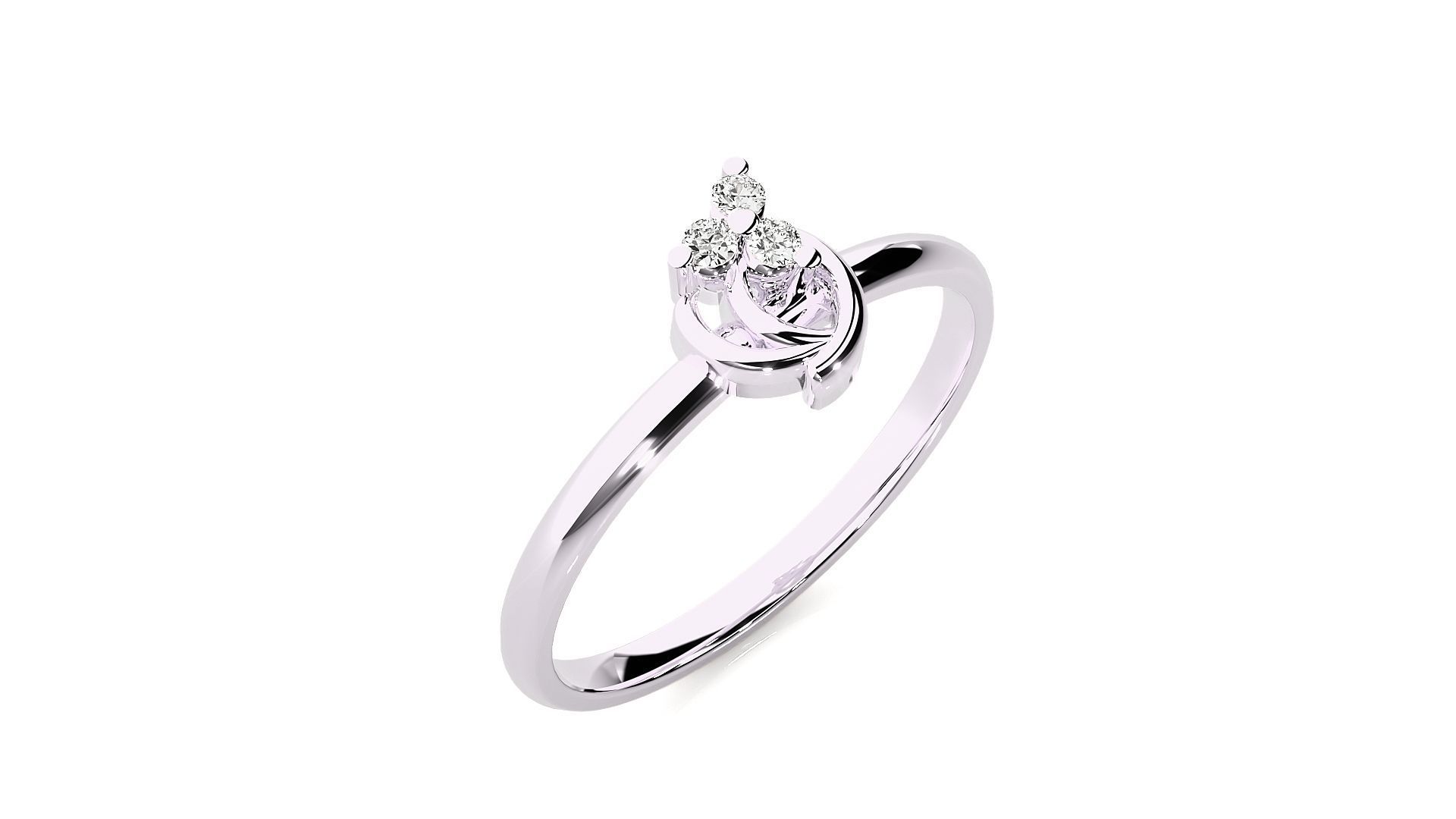 Women ring 3D print model_12