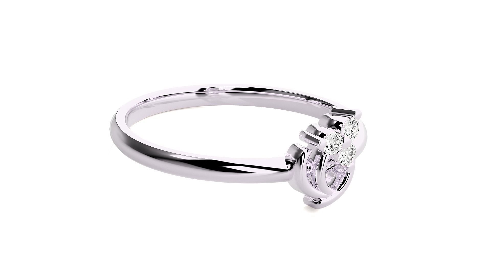 Women ring 3D print model_11