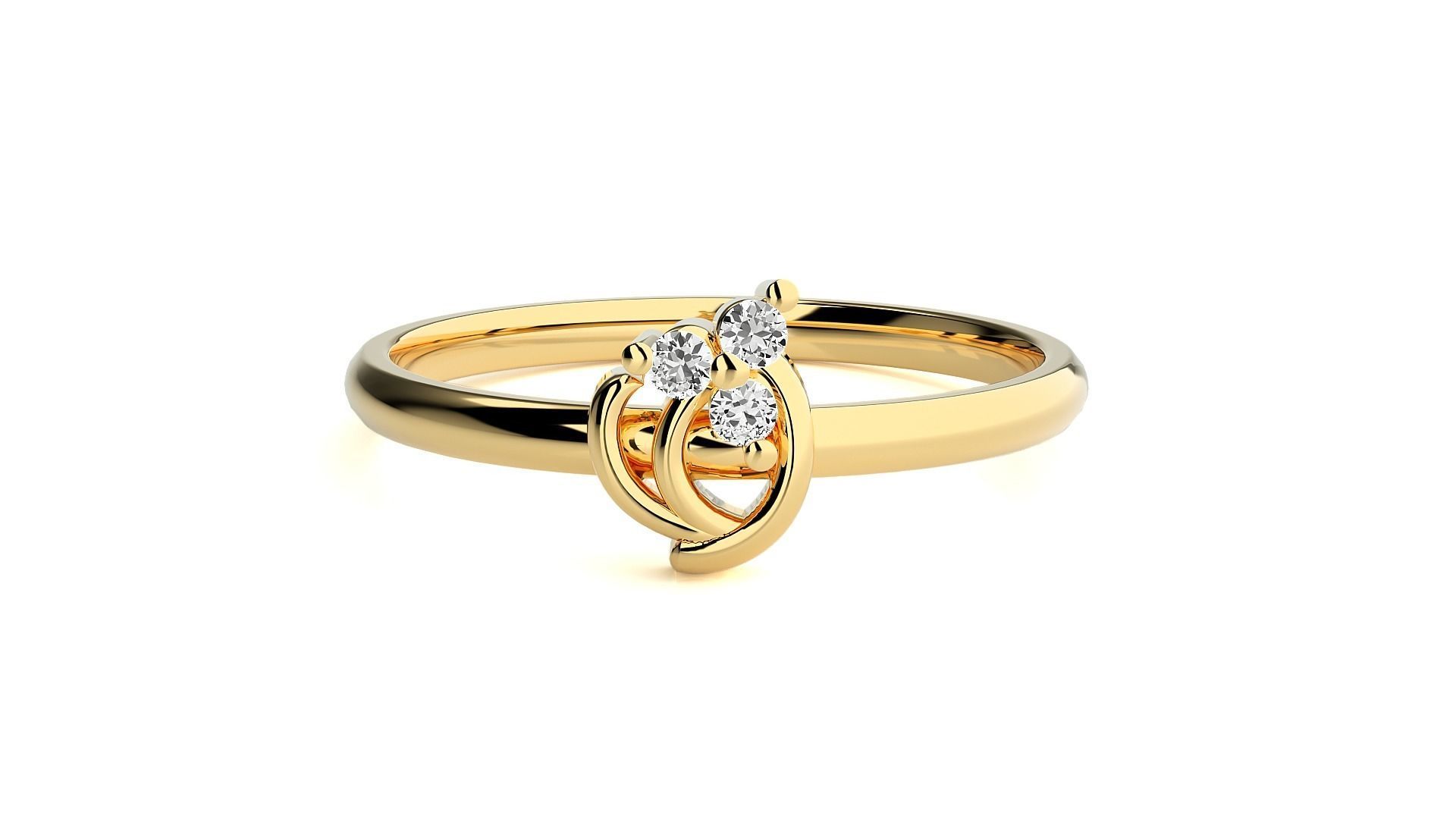 Women ring 3D print model_14