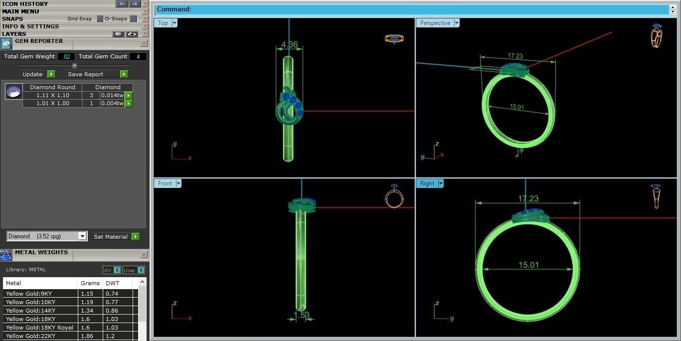 Women ring 3D print model_5