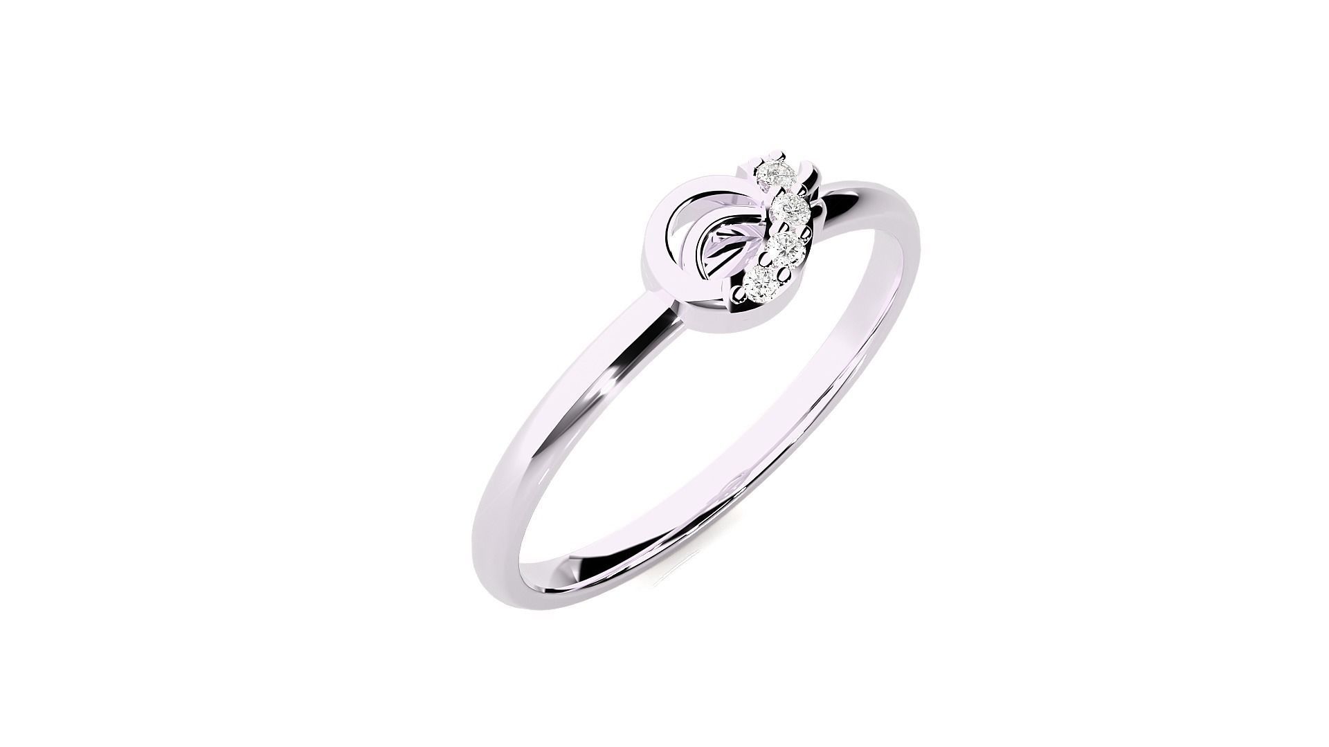 Women ring 3D print model_13