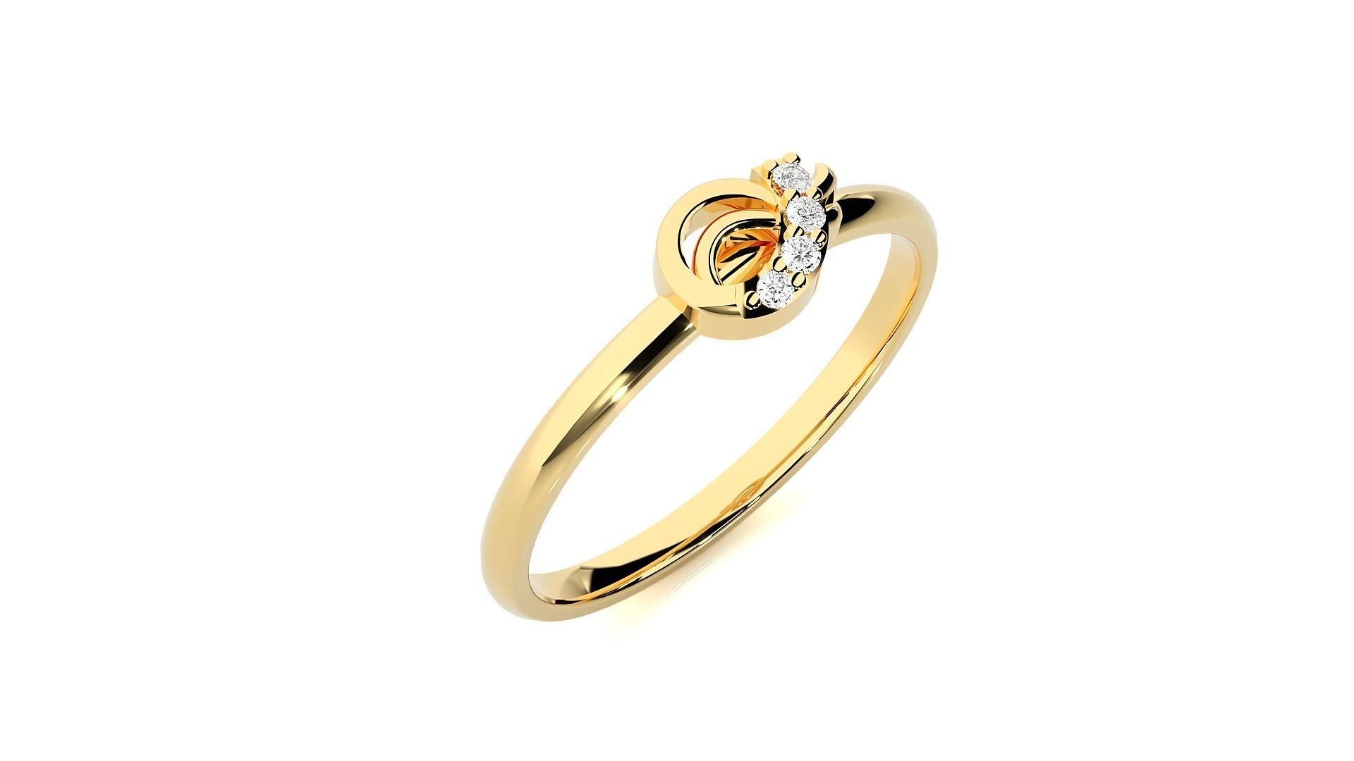 Women ring 3D print model_18