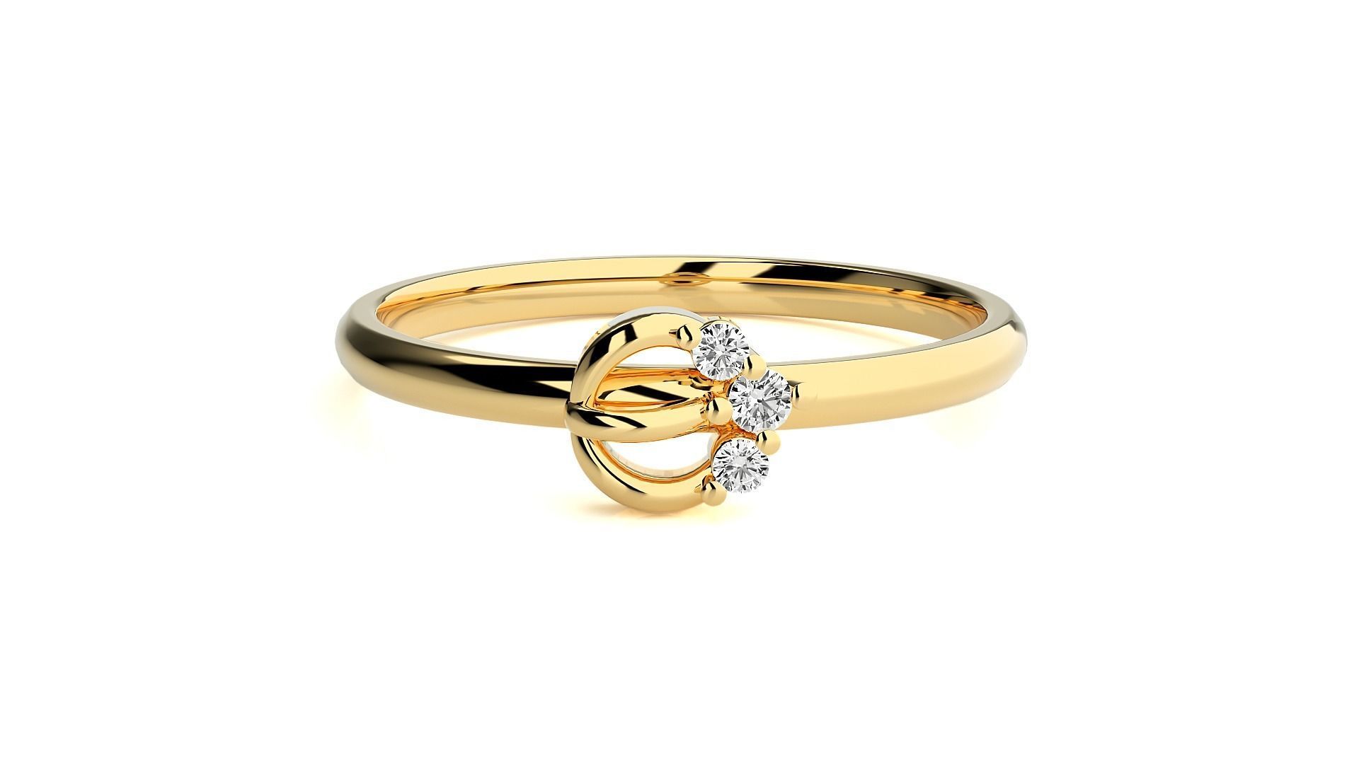 Women ring 3D print model_14
