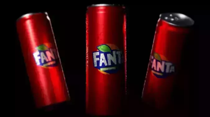 Fanta Detail Model cans