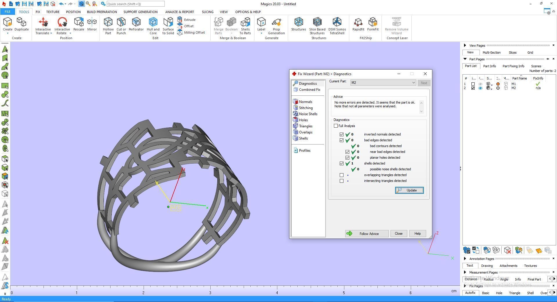 Ring M32 Mens luxury ring with gem 3D print model_47