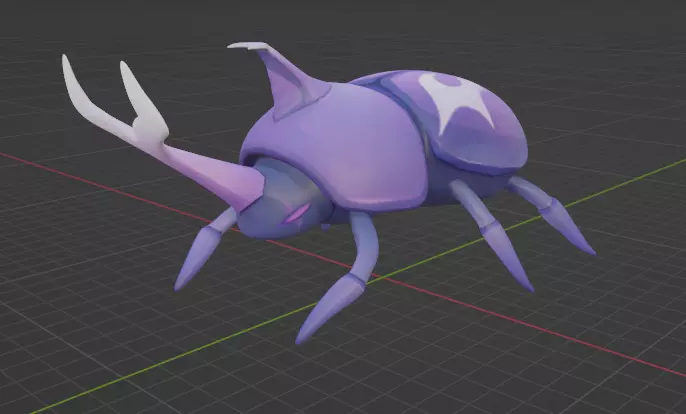 Onikabuto beetle 3D print model_0