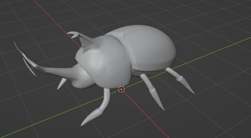 Onikabuto beetle 3D print model_1