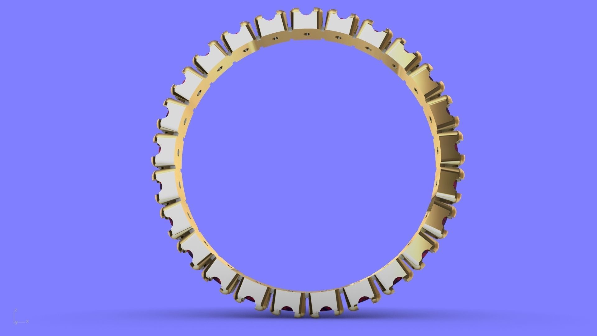 round brilliant eternity ring 3D print model_21