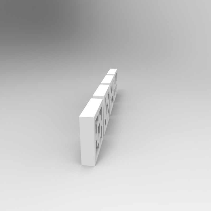 Balcony concrete blocks 4 types - 1-35 scale dioramas accessory 3D print model_14