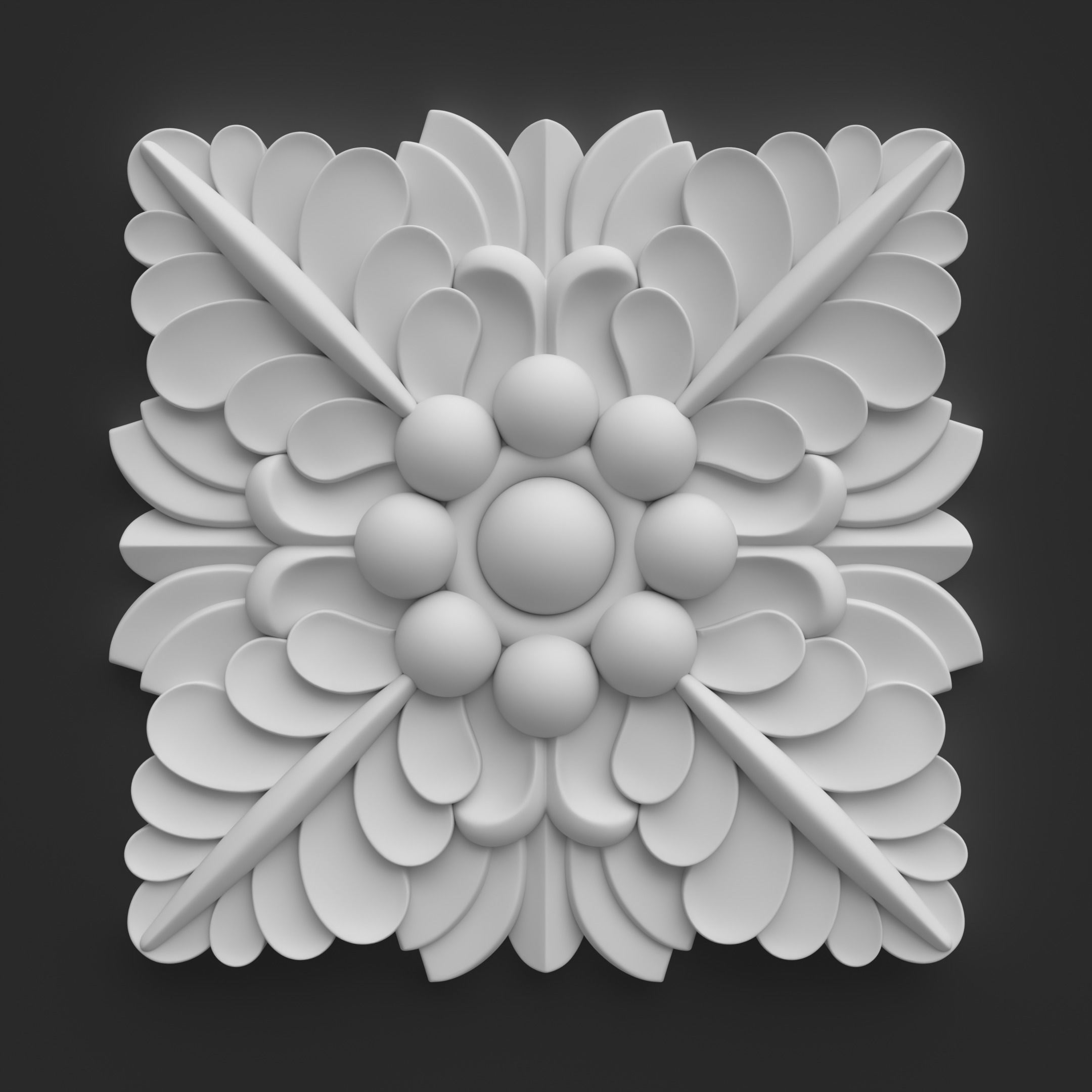 CNC Item 6 Sculpted Ornament Pack Vol 3 3D print model_1