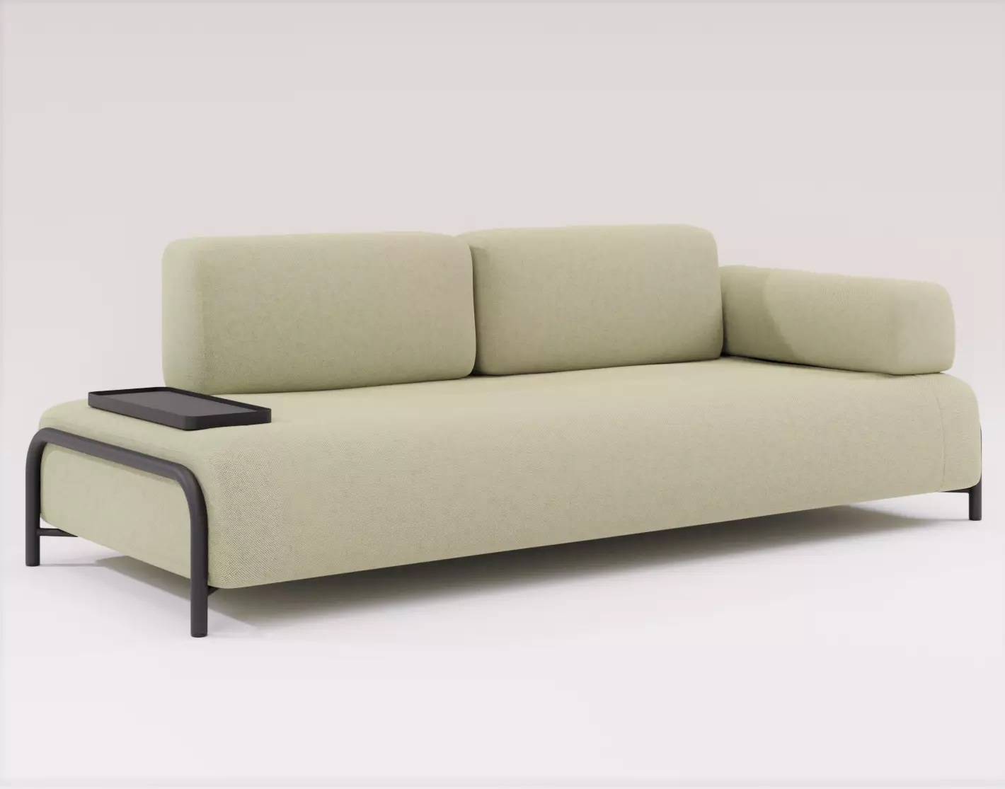 Compo 3D Model sofa with two armrests and coffee table Free 3D model