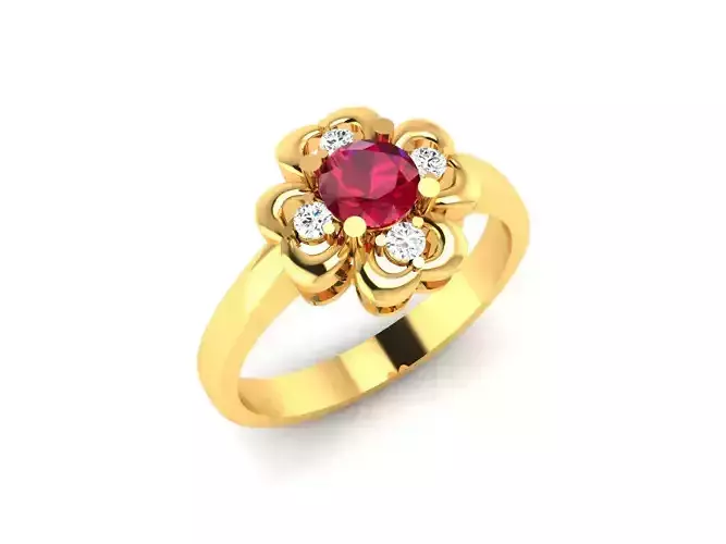 Women Solitaire Engagement Wedding Heart Ring