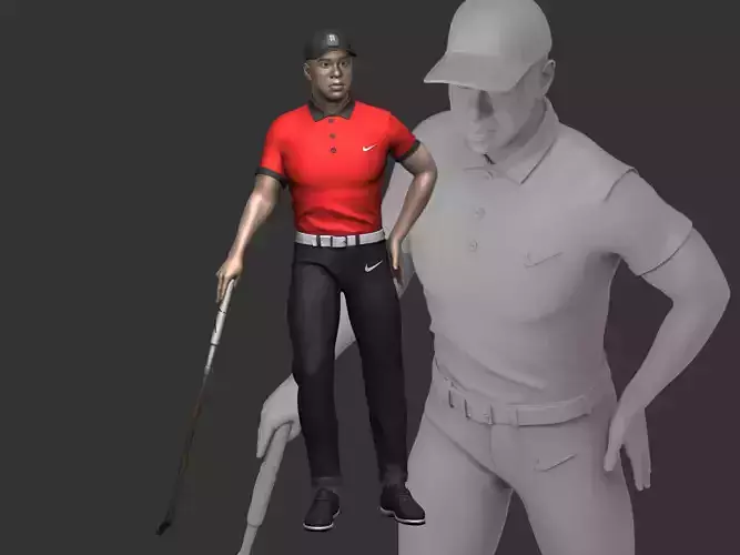  Tiger Wood 3D Printable 2 3D print model