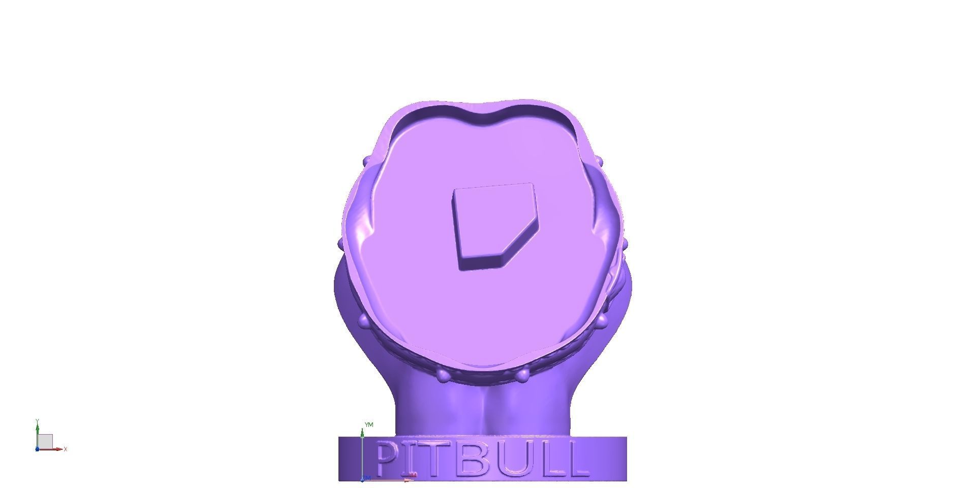 PITBULL 3D PRINT MODEL dog head 3D print model_15