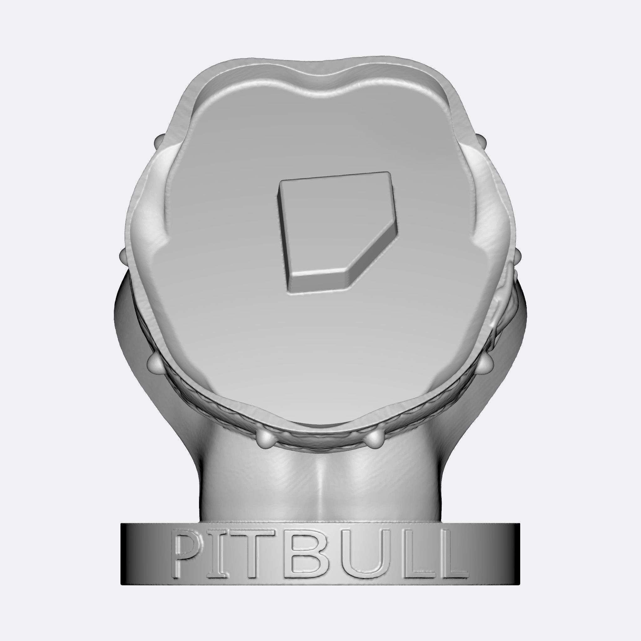 PITBULL 3D PRINT MODEL dog head 3D print model_9