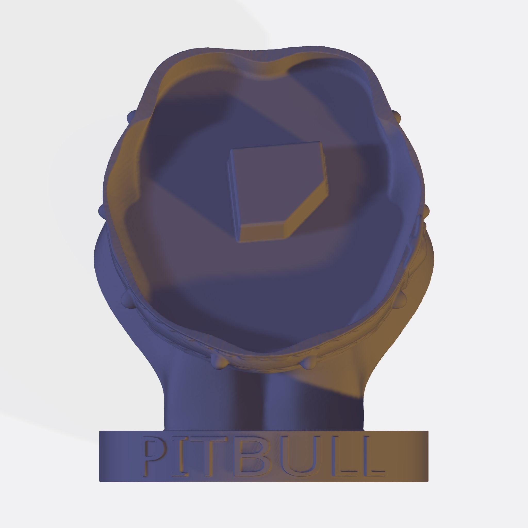 PITBULL 3D PRINT MODEL dog head 3D print model_10