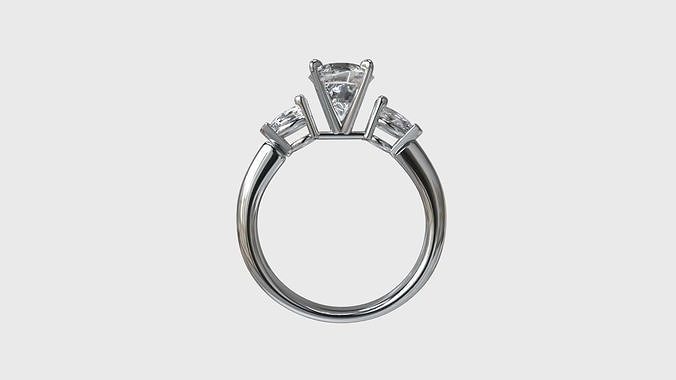 luxury jewelry  Ring Low-poly 3D model