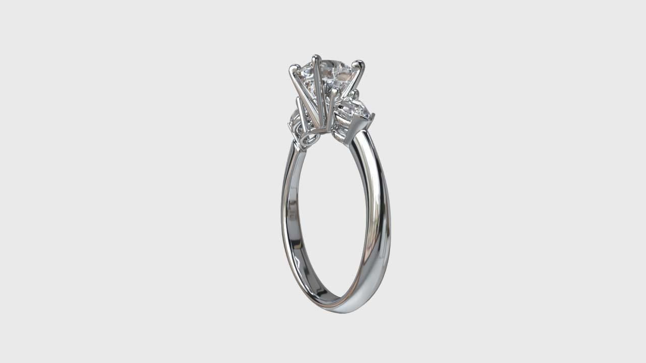 luxury jewelry  Ring Low-poly 3D model_2