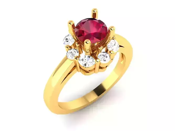 Solitaire Engagement Wedding Women Ring