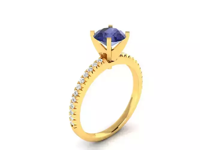 Solitaire Engagement Wedding Women Ring