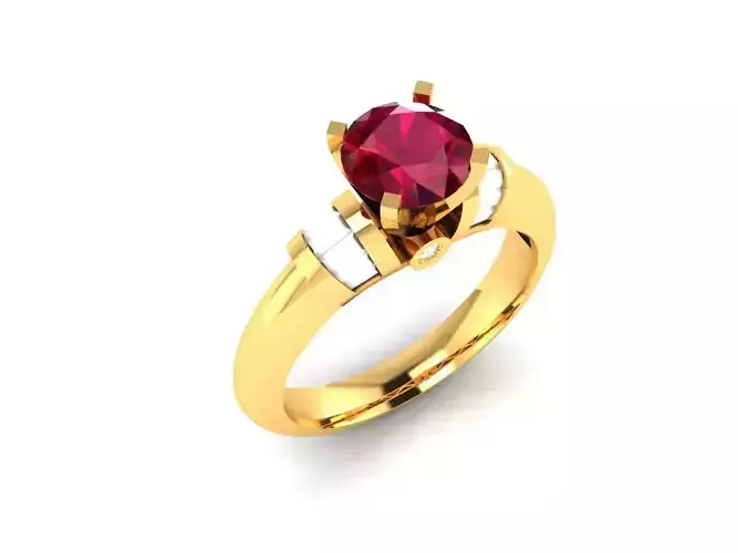 Solitaire Engagement Wedding Women Ring