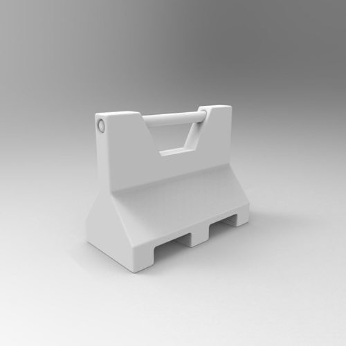 Jersey Concrete Barrier - 1-35 scale diorama accessory 3D print model