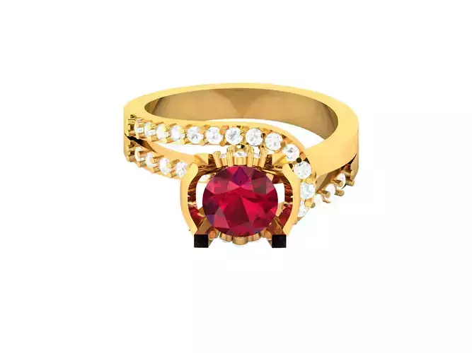 Solitaire Engagement Wedding Women Ring