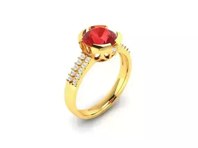 Solitaire Engagement Wedding Women Ring