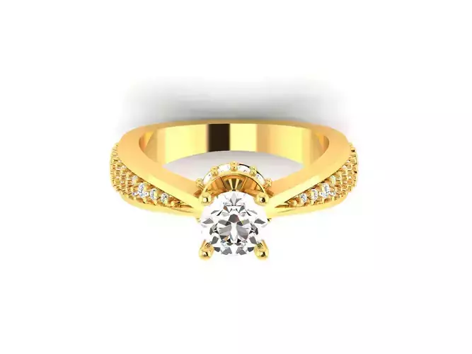 Solitaire Engagement Wedding Ring