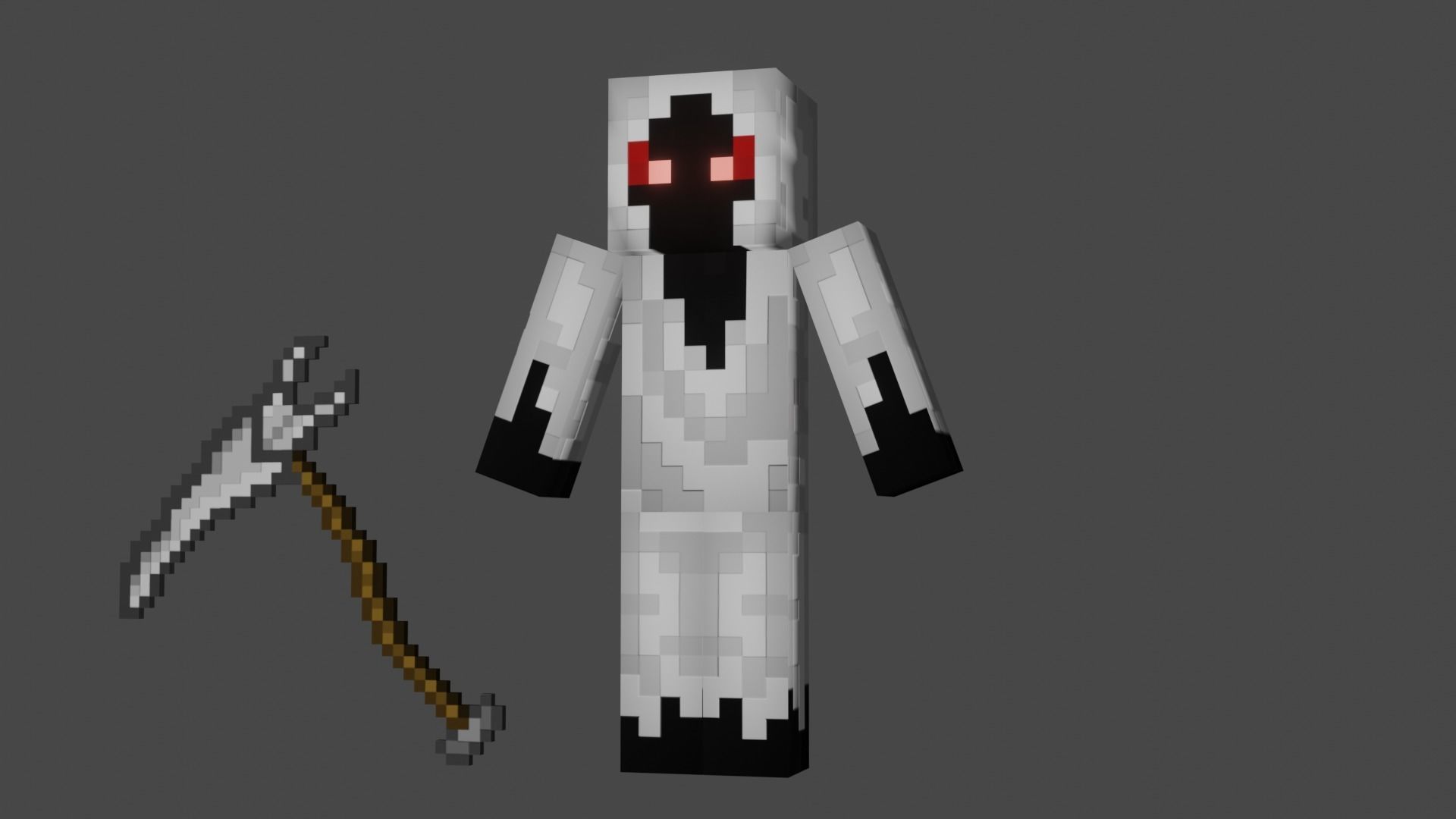 MINECRAFT ENTITY 303 3D MODEL RIGGED ANIMATED Low-poly 3D model_2