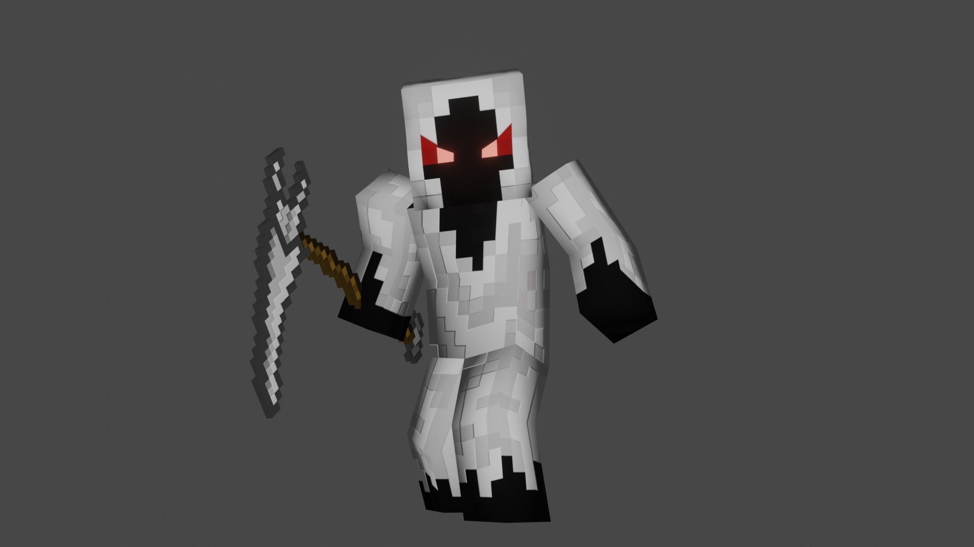 MINECRAFT ENTITY 303 3D MODEL RIGGED ANIMATED Low-poly 3D model_3