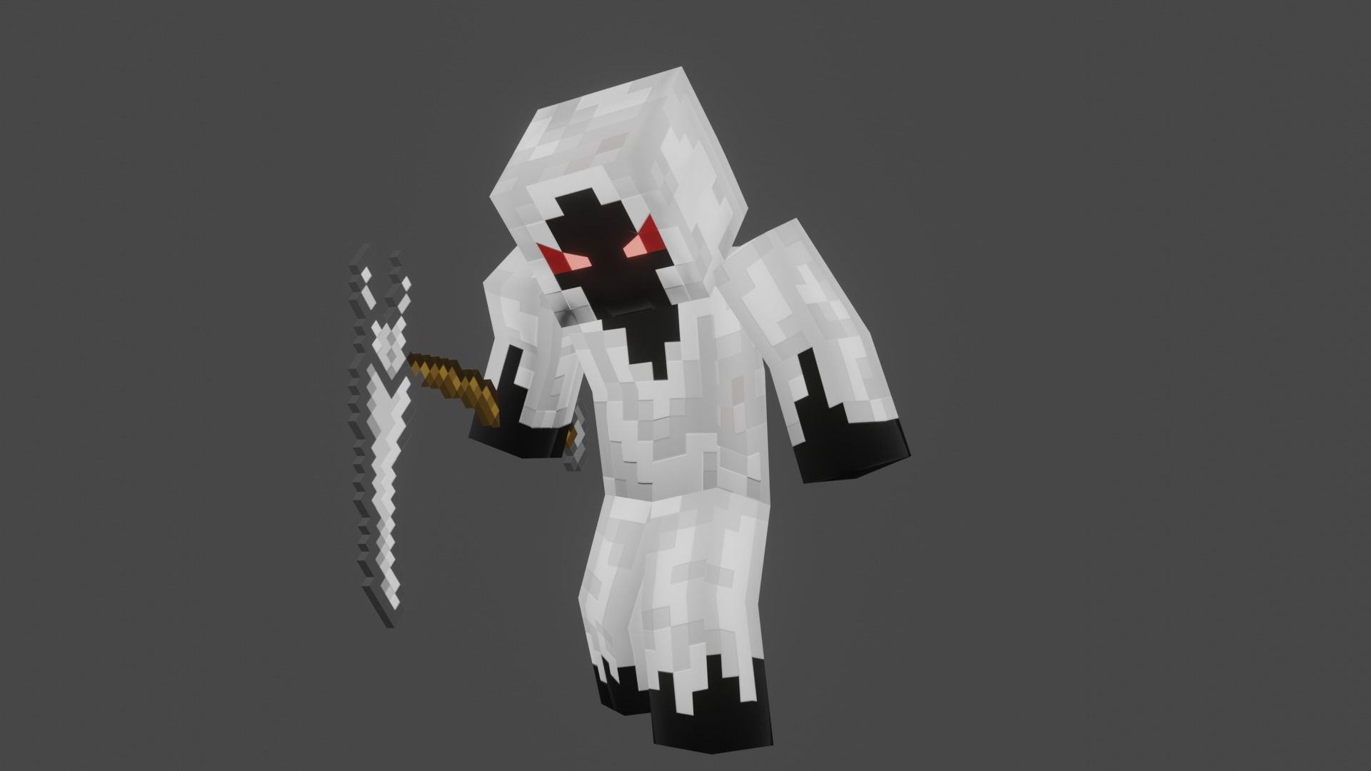 MINECRAFT ENTITY 303 3D MODEL RIGGED ANIMATED Low-poly 3D model_4