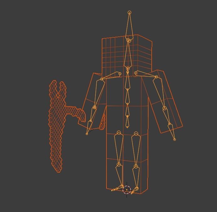 MINECRAFT ENTITY 303 3D MODEL RIGGED ANIMATED Low-poly 3D model_22