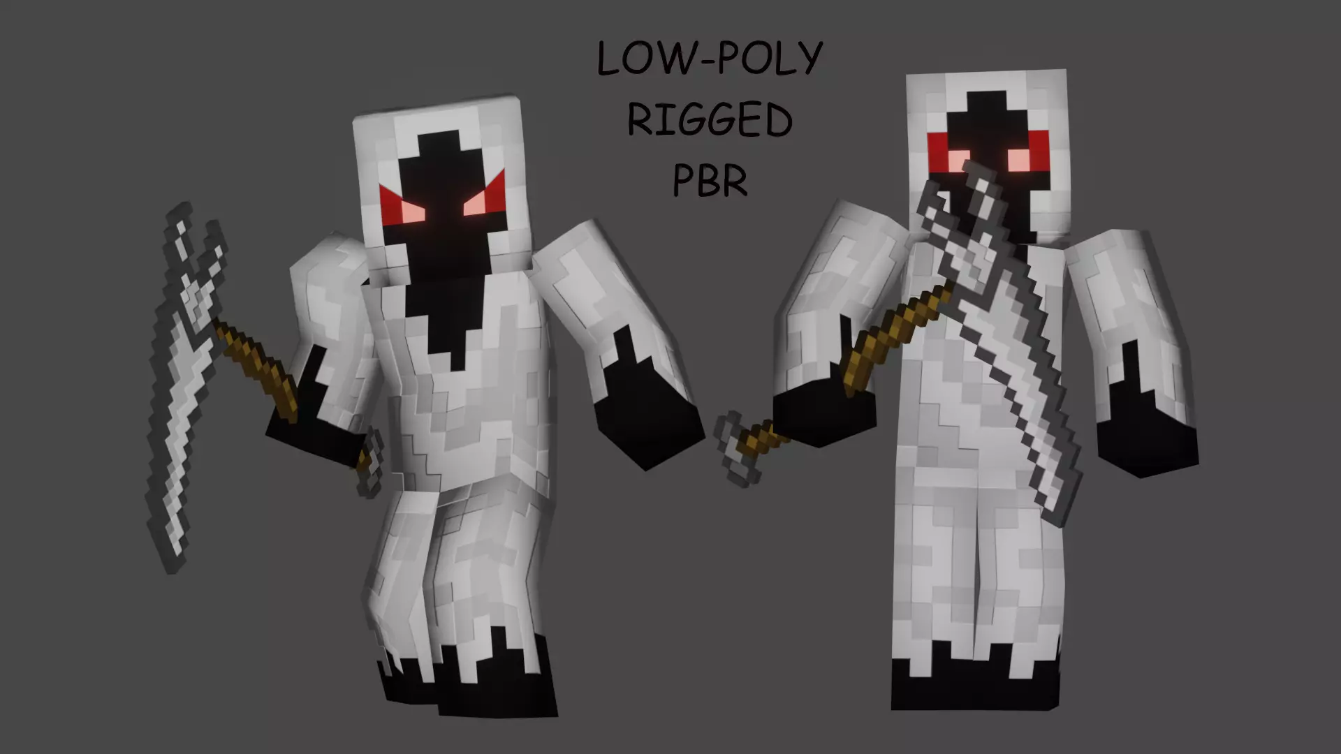 MINECRAFT ENTITY 303 3D MODEL RIGGED ANIMATED Low-poly 3D model_0