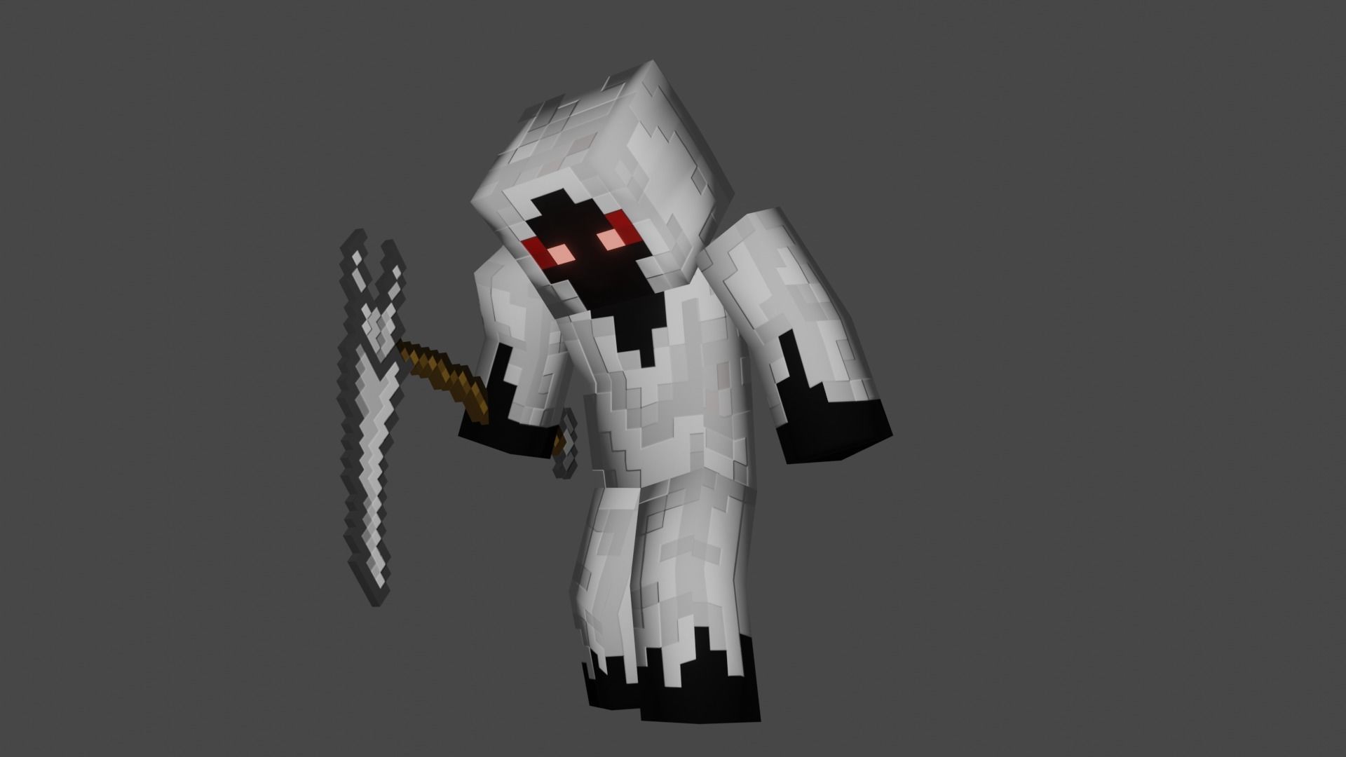 MINECRAFT ENTITY 303 3D MODEL RIGGED ANIMATED Low-poly 3D model_6