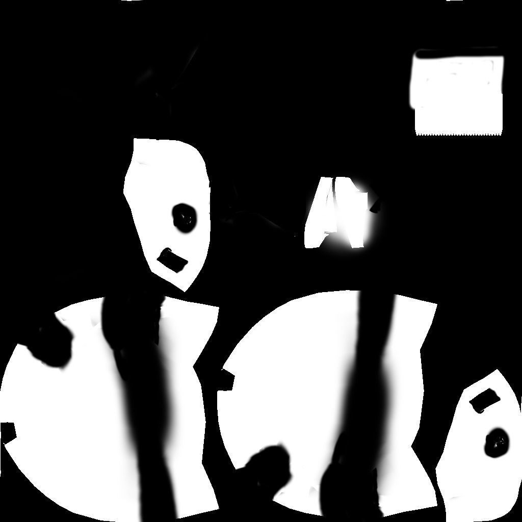 Low-Poly Cartoon Panda - Rigged Low-poly 3D model_16