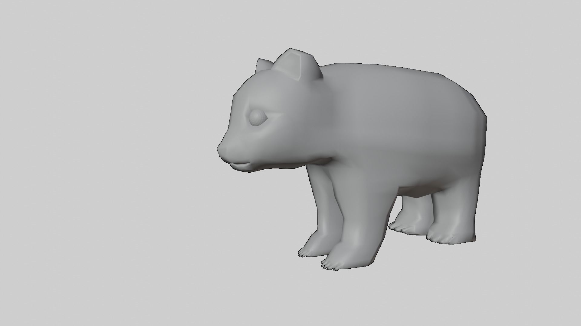 Low-Poly Cartoon Panda - Rigged Low-poly 3D model_9