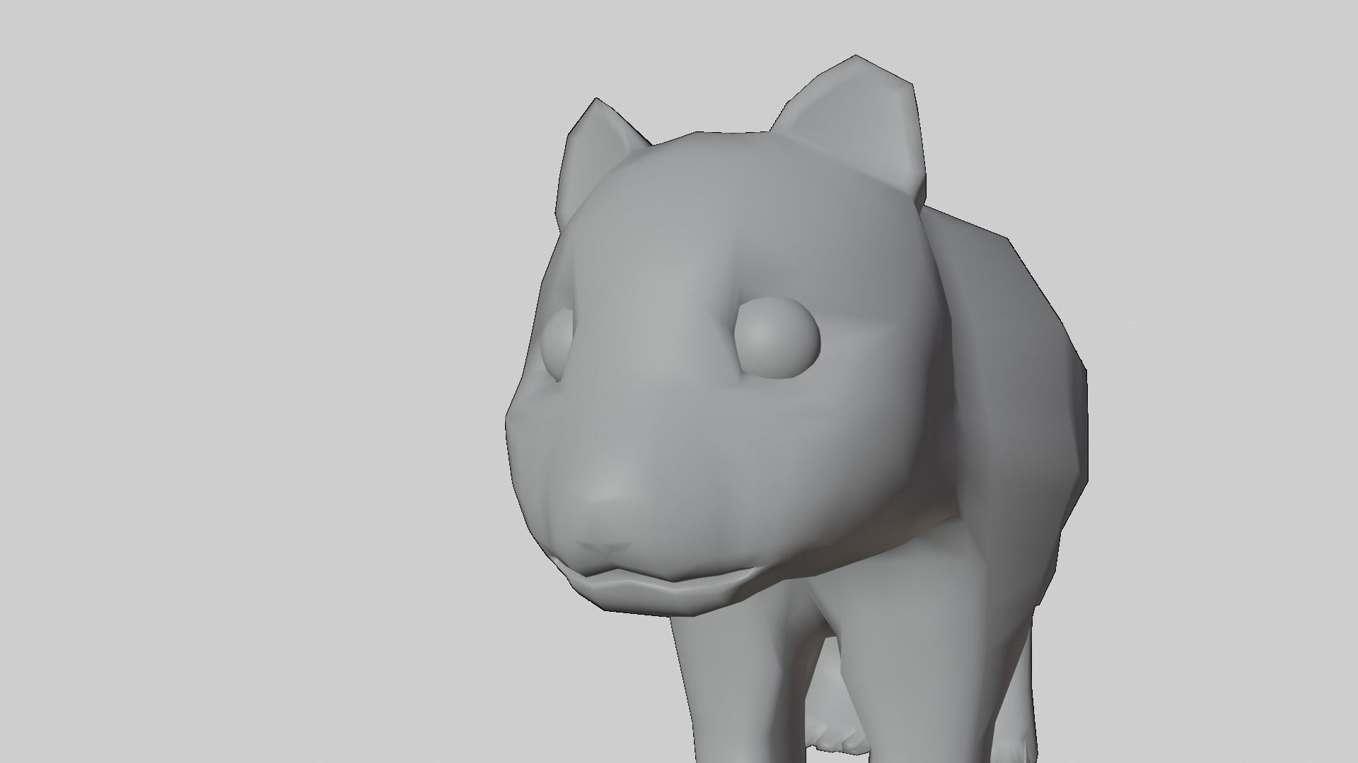 Low-Poly Cartoon Panda - Rigged Low-poly 3D model_10