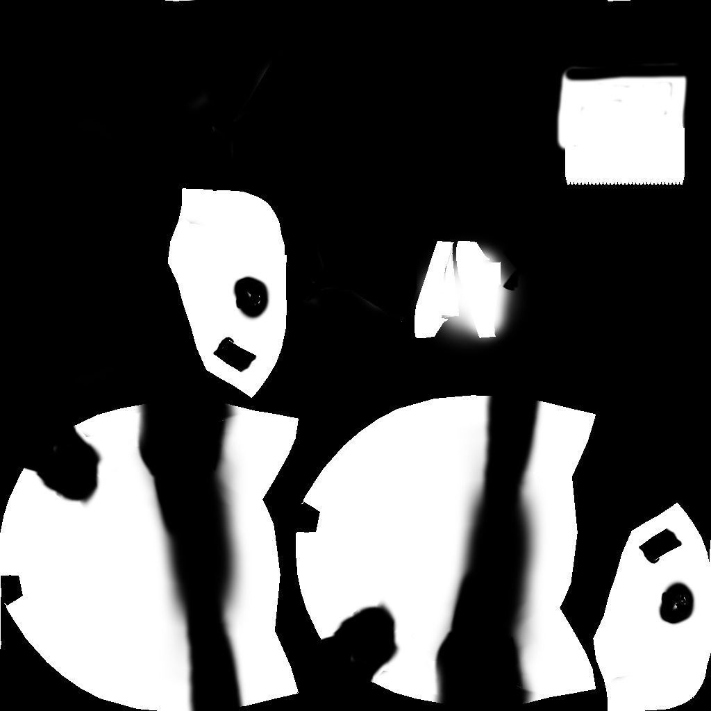 Low-Poly Cartoon Panda - Rigged Low-poly 3D model_21