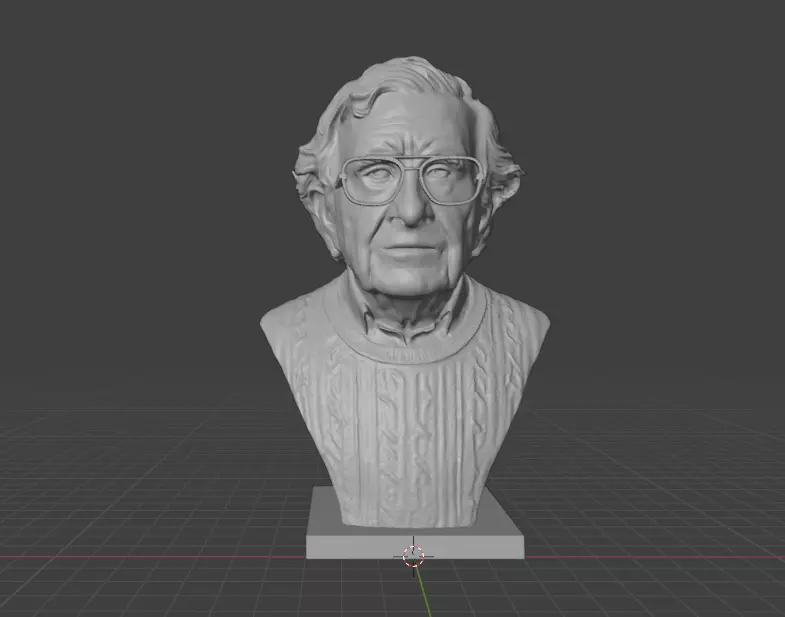 Noam Chomsky 3D print model_11
