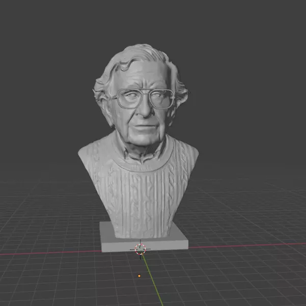 Noam Chomsky 3D print model_2