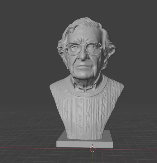 Noam Chomsky 3D print model_8